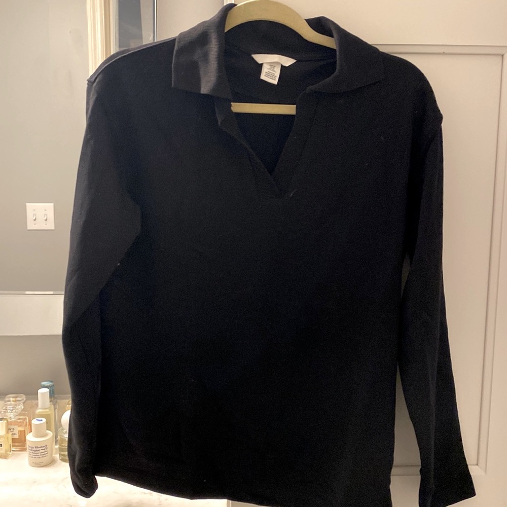 H&M sweatshirt material collard shirt - never worn